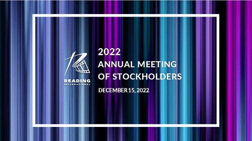 Cover image of 2022 Annual Stockholders Presentation